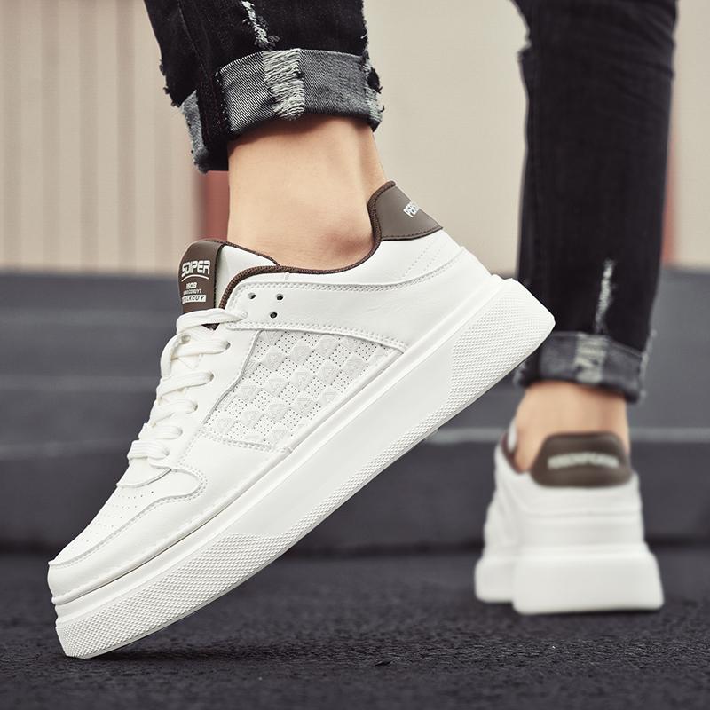 New Casual High-Quality Versatile Casual White Sneakers Fashion Trendy Men's Shoes High-Quality Sports Shoes Breathable Com