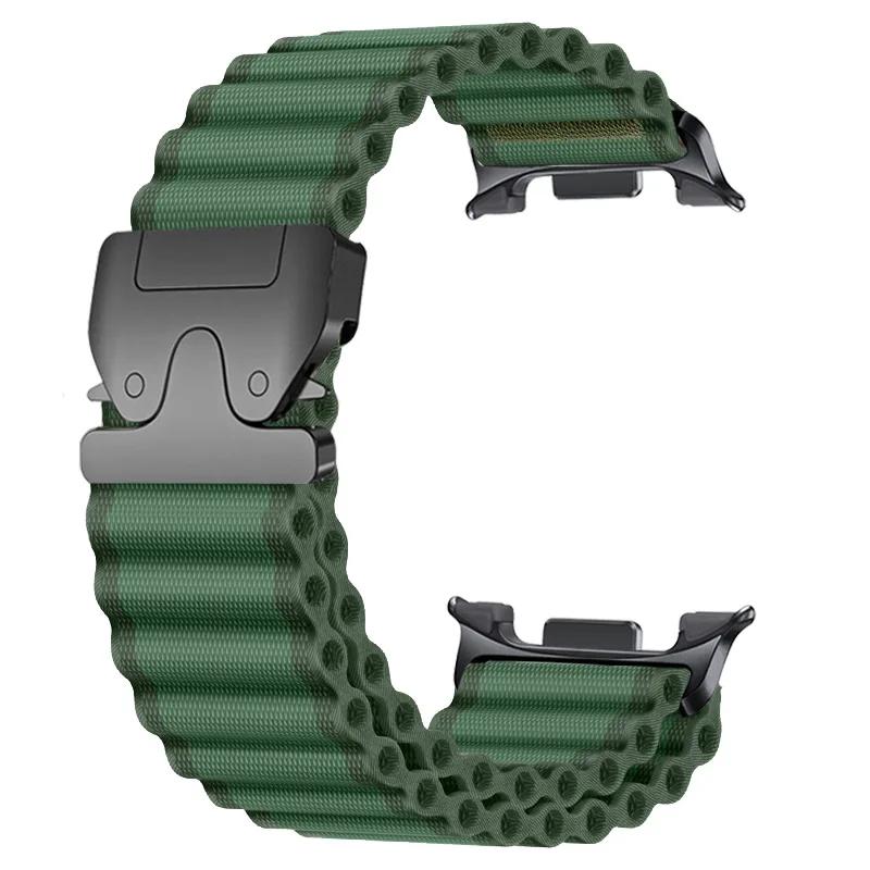 Marine Nylon Strap For Samsung Galaxy Watch 8 40mm 44mm Parachute Trail Loop Bracelet Galaxy Watch 8 Classic 46mm Accessories