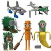 2025 Italian Brainrot Animals Tung Tung Tung Sahur Building Blocks Desk Ornament Tralalelo Tralala Bricks Toy Gift Party Favors