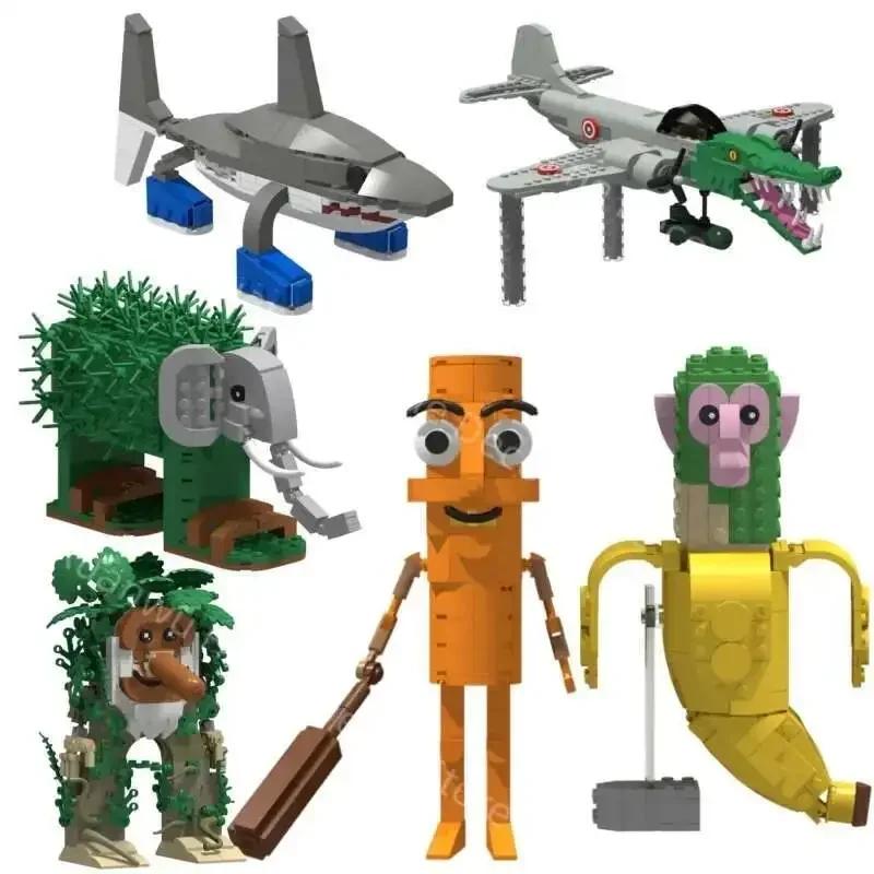 2025 Italian Brainrot Animals Tung Tung Tung Sahur Building Blocks Desk Ornament Tralalelo Tralala Bricks Toy Gift Party Favors
