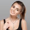 3 Pack Italian Silver Chain Necklace For Ladies, Long Five-Line Chain Frosted Smooth Beads Line Necklace Link Chain Bracelet Fro