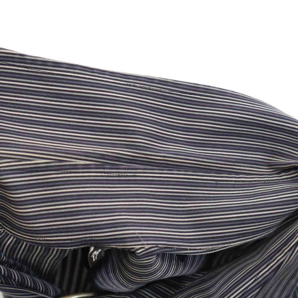 Gucci Made In Italy Striped Pattern Long Sleeve Cotton Shirt 43 Men's Used