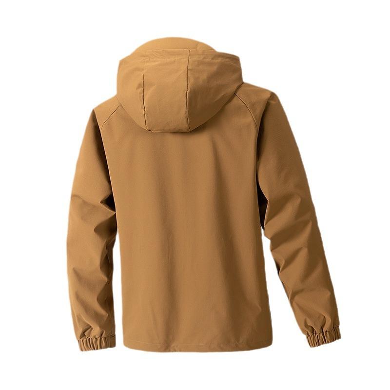 Neue einfarbige, lässige, lockere Outdoor-Jacken für Männer im Herbst und Winter