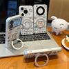 Headphones Puppy Rotating Bracket Apple 17 Large Windows Mobile Phone Case iPhone16/15/14 Electroplating 13 Cute 12