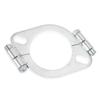 Compatible with Flange Repair, Silver Steel 2.5" / 63 Mm Split Flat Oval Flange Connection Replacement Accessory, Compatible with Exhaust Flange