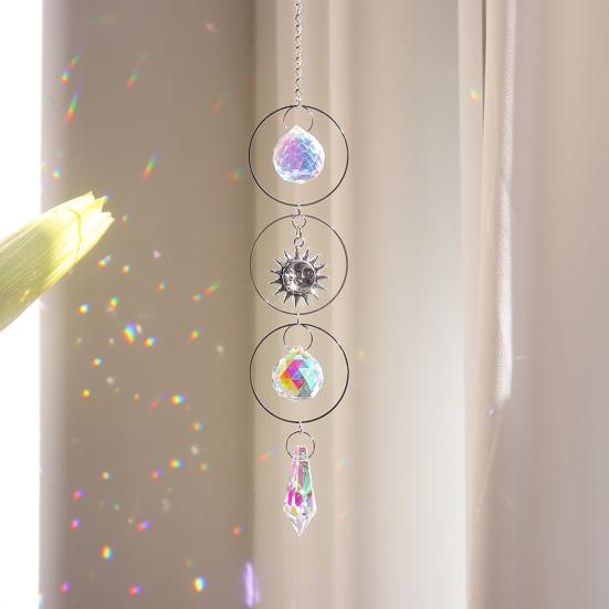 Colorful Crystal Suncatcher Hanging Sun Catcher for Windows Healing Crystal Decor for Home