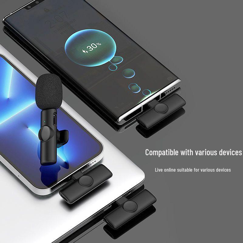 K11 Wireless Lavalier Microphone for Mobile Live Streaming, Interviews & Recording with Noise Reduction
