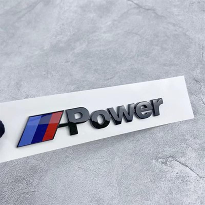 Kompatibel mit BMW M Power: Neues 3/5/7er Serie, M Serie, X1/X3/X5/X6 Sportwagen Hochleistungs Logo Heckaufkleber