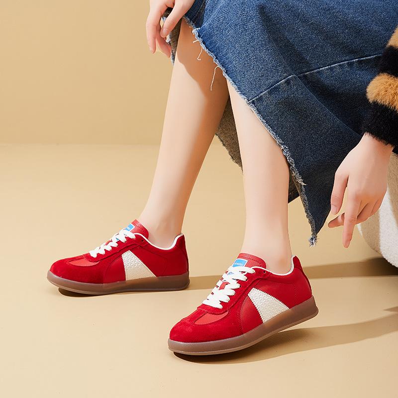 Casual Sports Flat Board Shoes, Women's Casual Shoes, Retro and Versatile De Xun Shoes