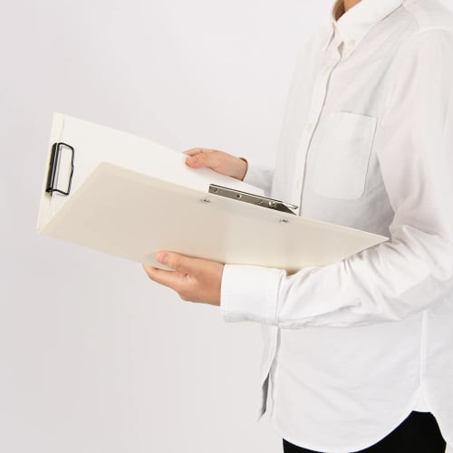 Nakabayashi Double Stopper File A4S/Lever & Clip Type White CH-9030W