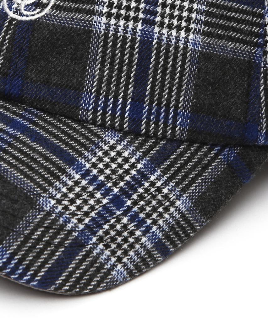 Eondeokeonteulol Logo Check Ball Cap Union Udc / Authentic B B / Navy Tartan