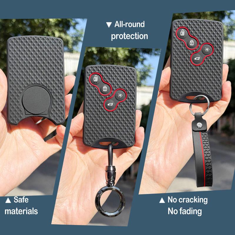 Keychain Key Case For Renaut Zoe ZE40 Scenic 3 Clio 4 Fluence Laguna 3 Megane 3 Koleos Logan Car Remote Key Case Cover Caps