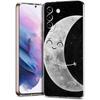 Couple Cartoon Aesth Sun Moon Phone Case For Samsung Galaxy S24 Ultra S23 FE S22 S20 S21 5G S10 S9 Plus S10E S8 Soft Clear Cover