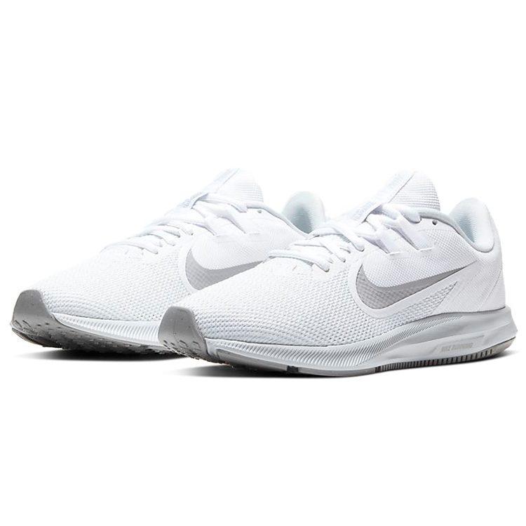 Nike Scarpe da ginnastica Downshifter 9 Basse in maglia Bianche da donna AQ7486-100