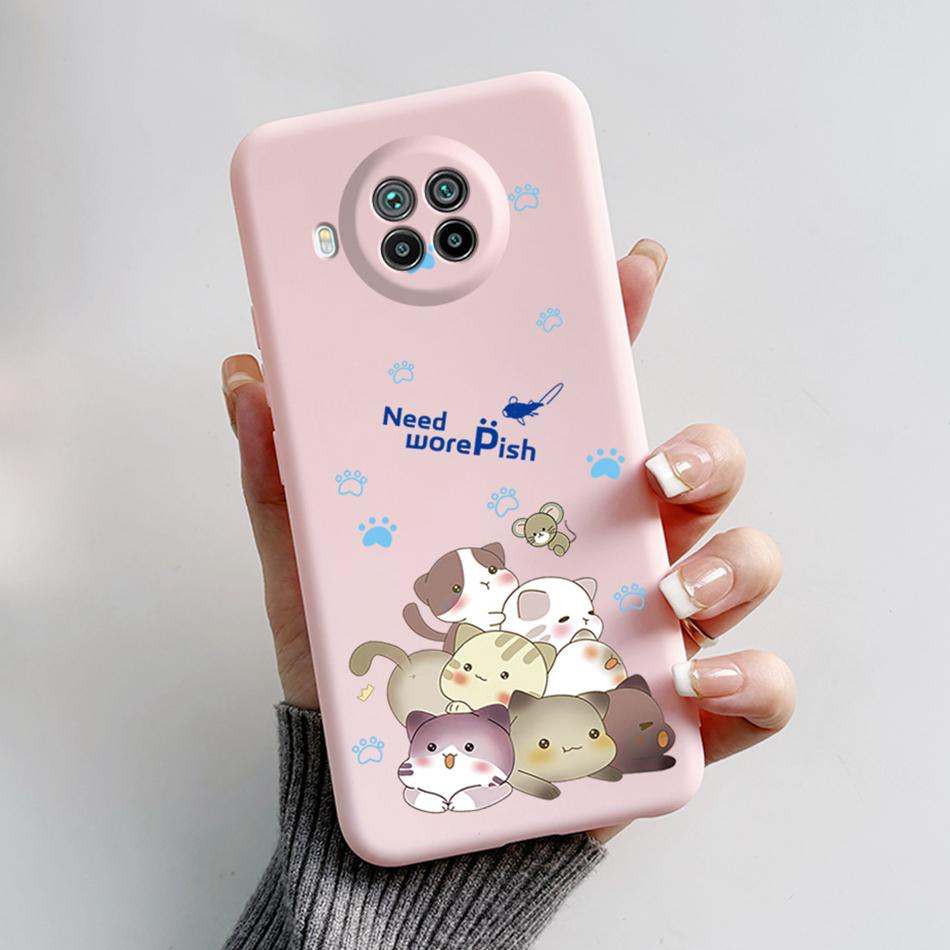 For Xiaomi Mi 10T Lite Case Cute Cat Cartoon Bear Frog Soft Silicone Back Cover For Xiaomi Mi10T 10 T Lite 5G Bumper Phone Case
