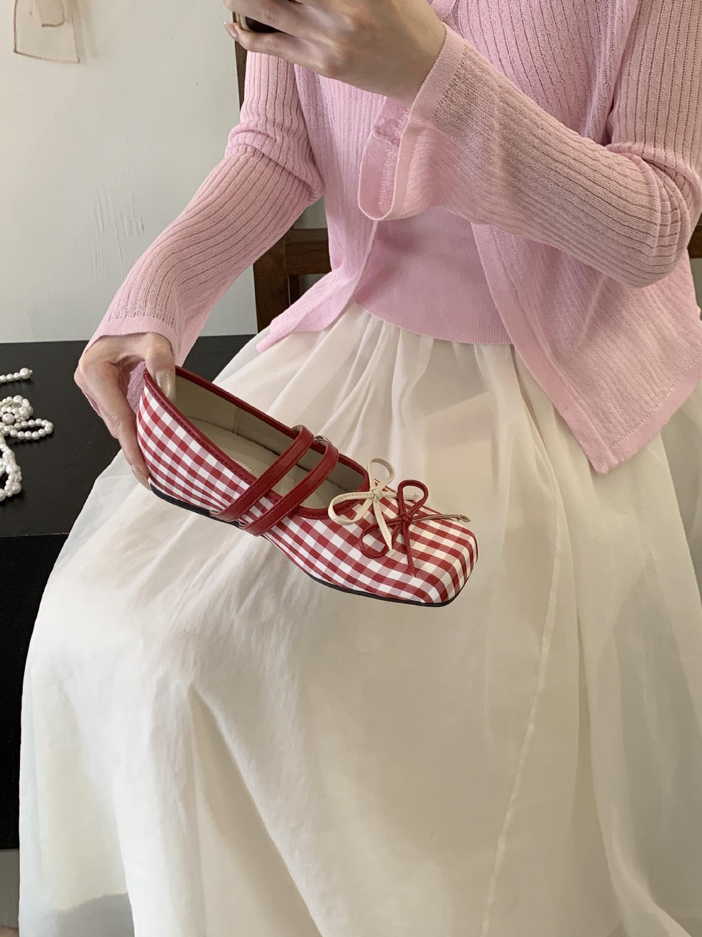 Women s Square Toe Platform Bowknot French Style Pumps - Fashionable Footwear 35