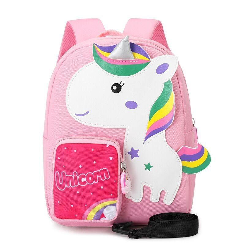 

Модний Дитячий Рюкзак з Мультяшними Тваринами Легкий та Дихаючий М яка Ручка Light Pink