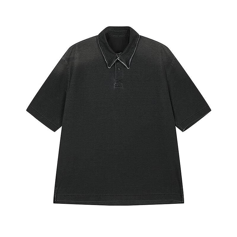 Men's H-Type Loose Fit Short Sleeve Polo Shirt