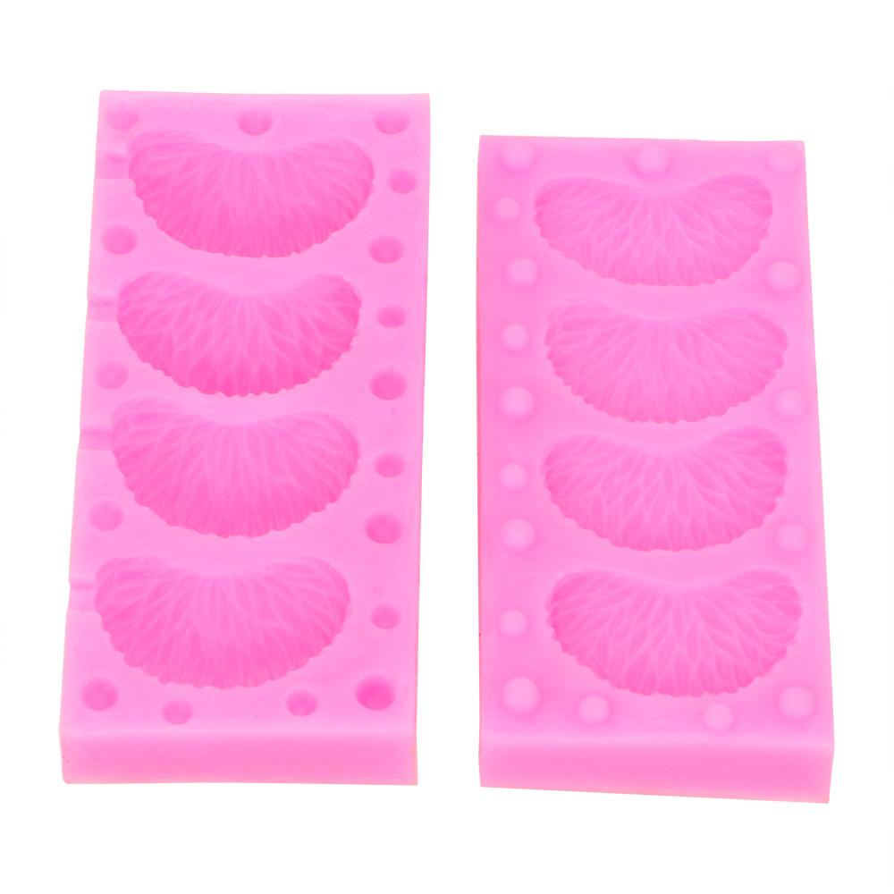 

Форма для украшения торта в виде апельсина, мандарина, шоколада, смолы, конфет, ювелирных изделий, силиконовая форма для фруктов, помадка 2 шт./шт. розовый