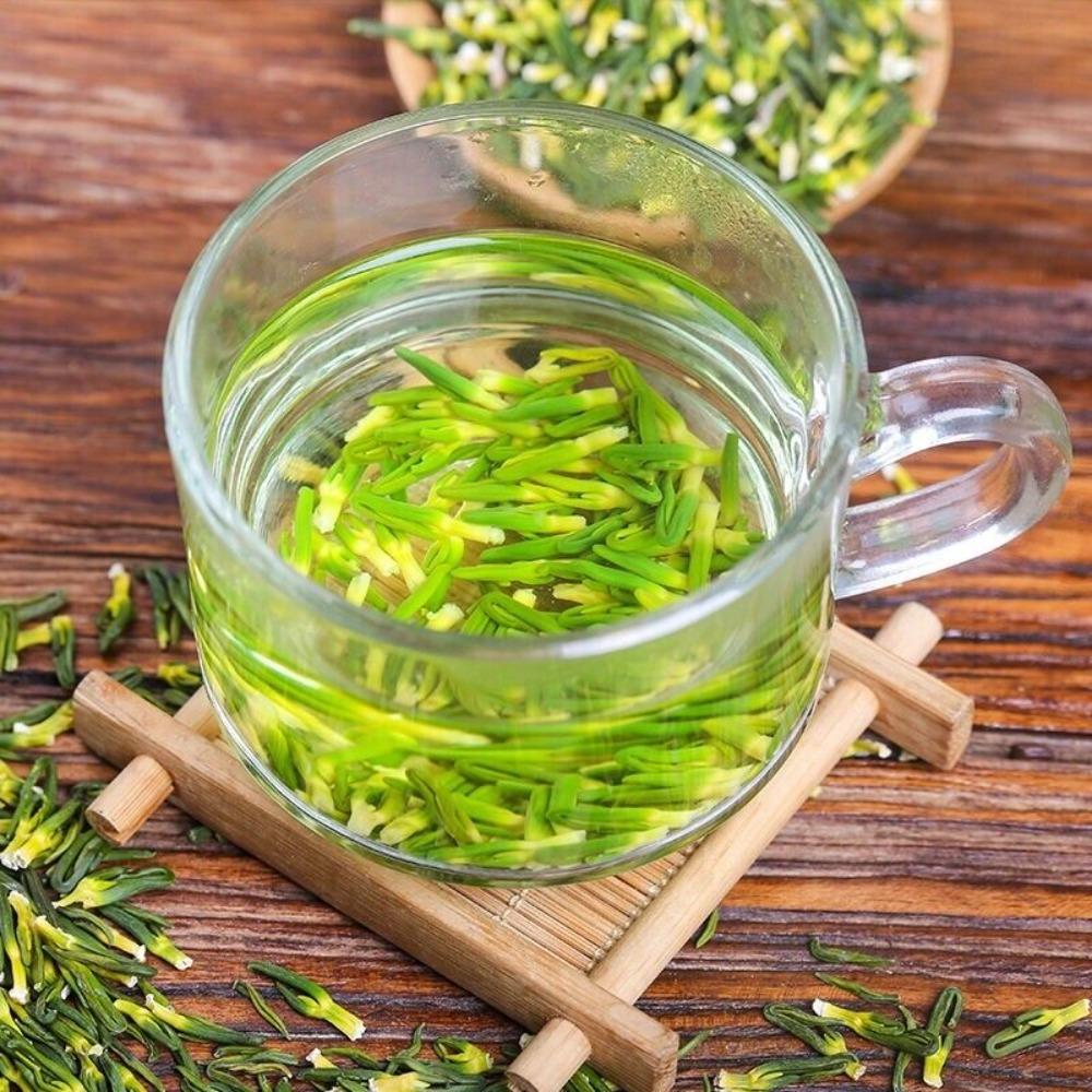 Lotus Heart Scented Green Herbal Tea Organic Loose Flower