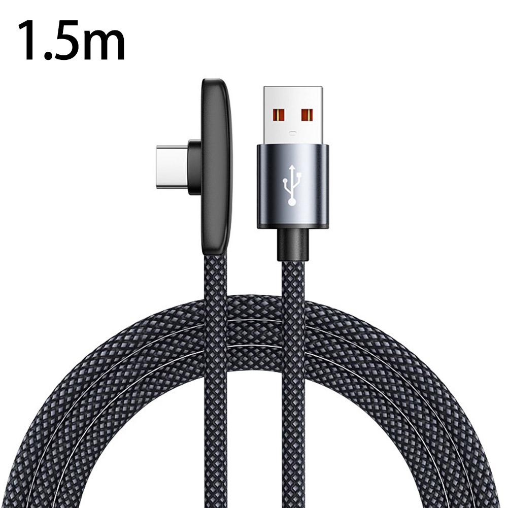 100W Fast Charging Cable Right Angle 90 Degree USB C Type C Data Cord Mobile Cell Phone Fast Charging Data Cable for Samsung MI
