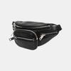 [Gebraucht] Schwarze Lammleder Mini-Hüfttasche - Ausgezeichnet #NIY6OZ