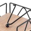 Chic Wooden Base Tissue Rack for Elegant Dining Room Organization