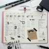 Clear Planner Wake Stationery Original Clear 1 Sheet Stamps, Stamps, Stamps, (Stationery Cat)