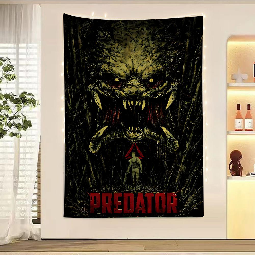 The Predator Printed Large Wall Tapestry Indian Buddha Wall Decoration Witchcraft Bohemian Hippie Wall Art Decor