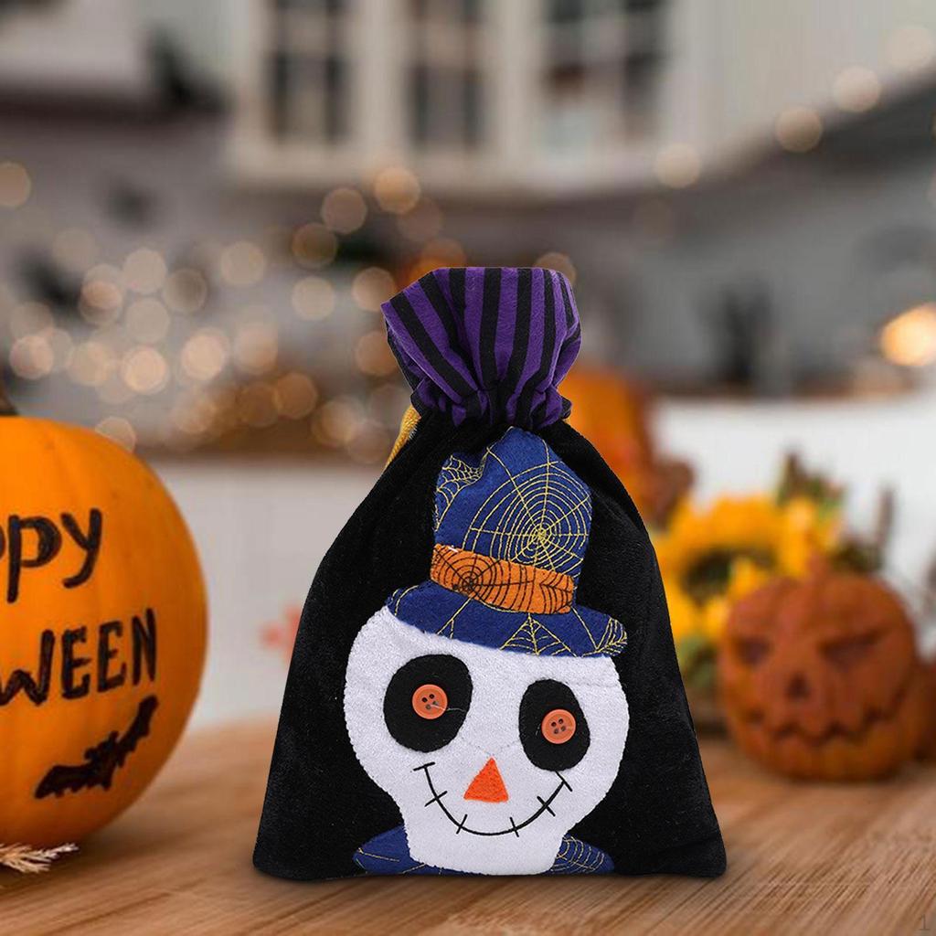Halloween Candy Bag with Drawstring for Gifts And Party Favors