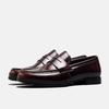 Men's High-End Leather Slip-On Loafers, Breathable Spring Business Casual Shoes with Soft Soles and Versatile Toes.