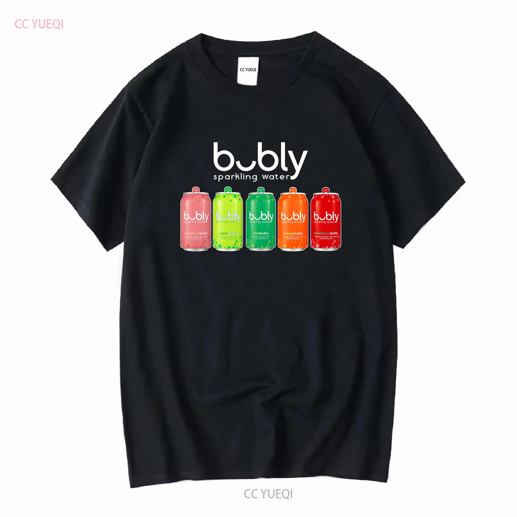 

Bubly Sparkling Water Outfits Flavored Fruit Costume T shirt Size S 5XL vintage Washed Soft designer clothes Comfortable 4XL
