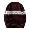 Men's Casual Crew Neck Sweater Knitted Pullover Long Sleeve Patterned Design Comfortable Fit Soft Fabric