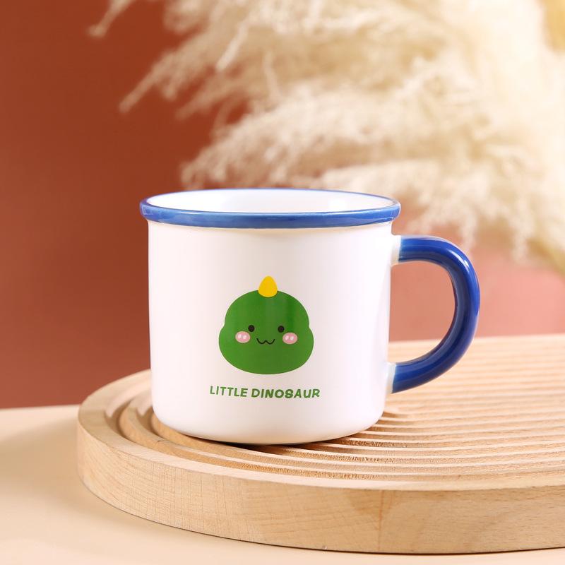 Children's Birthday Ceramic Cup Gift Cartoon Dinosaur Mug Advertising Souvenir Gift Water Cup Festival Event Cup