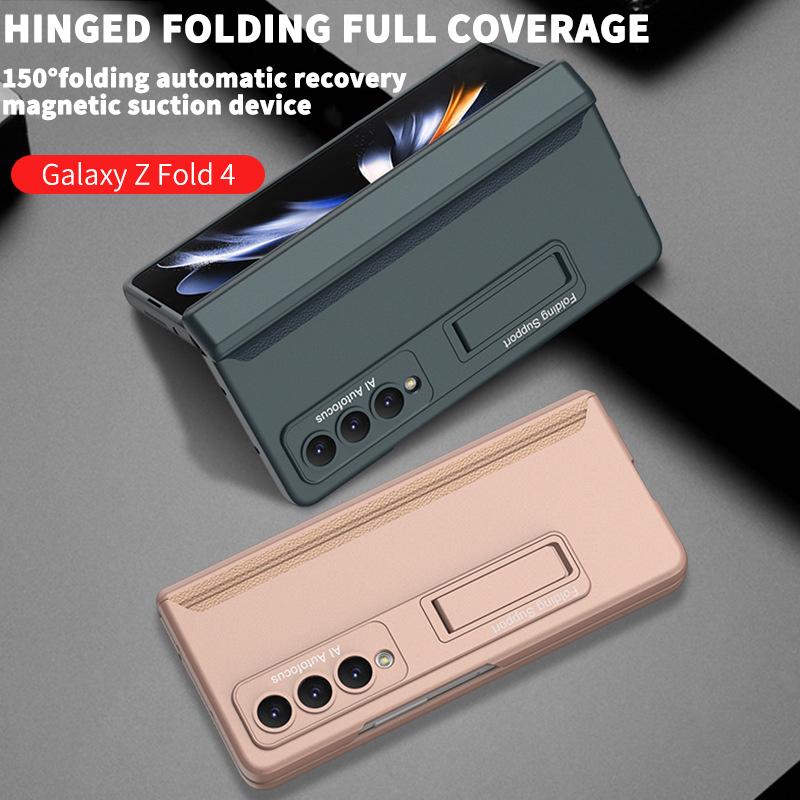 For Samsung Galaxy Z Fold 5 4 3 Case Magnetic Stand Adsorption Hinge Anti-fallprotective Protection Cover for Fold5 Fold4 Fold3