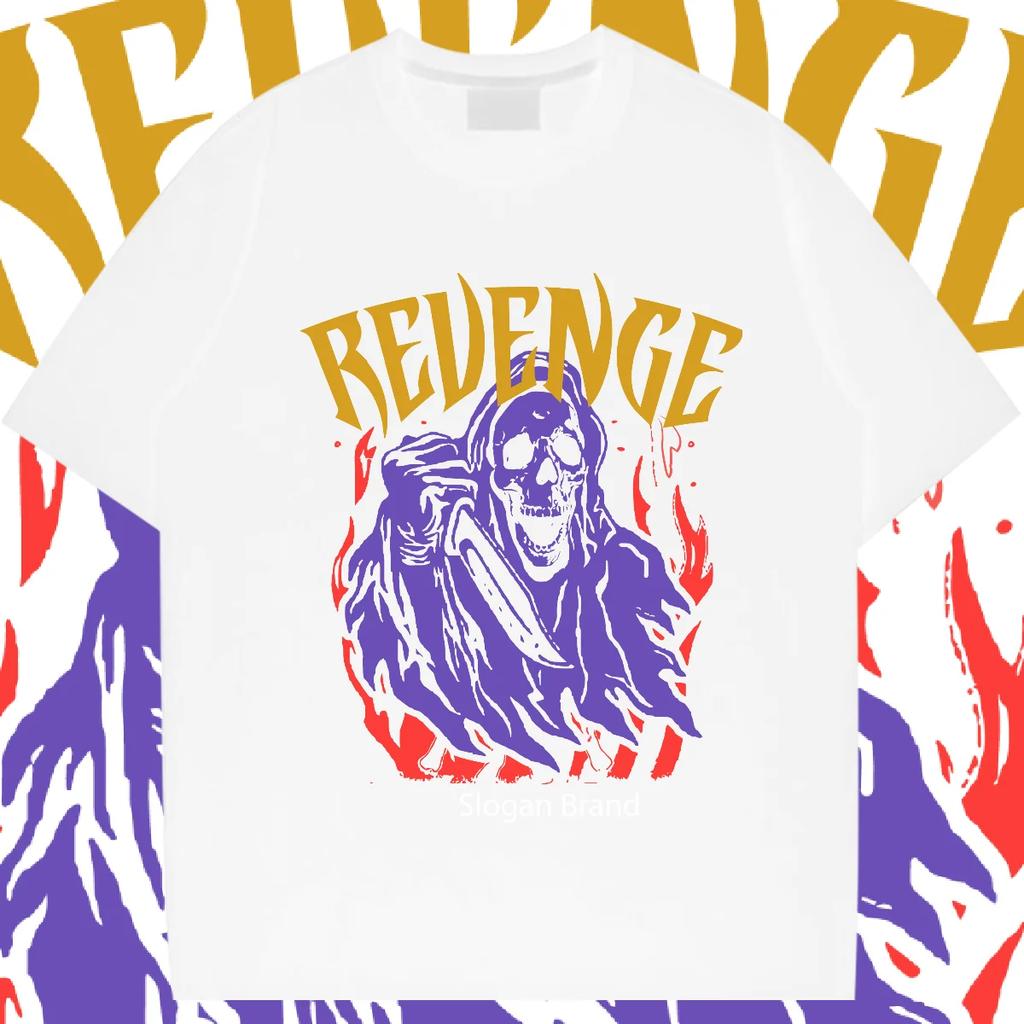 Round Neck Tshirt Loose Oversized Tee Retro Harajuku Rapper Tops Design Special Cotton Clothes Casual Comfort Men Clothes DIY