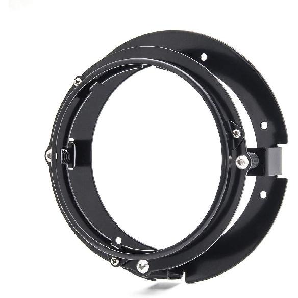 7 Inch Round Headlight Motorcycle Mounting Bracket Ring Mount Brackets For Motorcycle (Black)