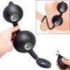 Inflatable Anal Plug Cock Ring Built-in Steel Ball Prostate Massager Anal Expander Adult Sex Toys For Men Women Vaginal