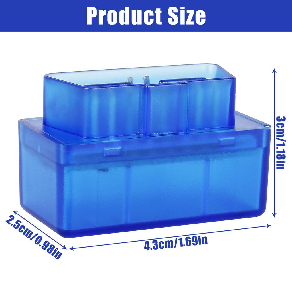 Car Mini OBD2 Scanner for IOS and Android System Diagnostic Scanner Portable OBDII Code Reader Car Light Diagnostic Scan Tool