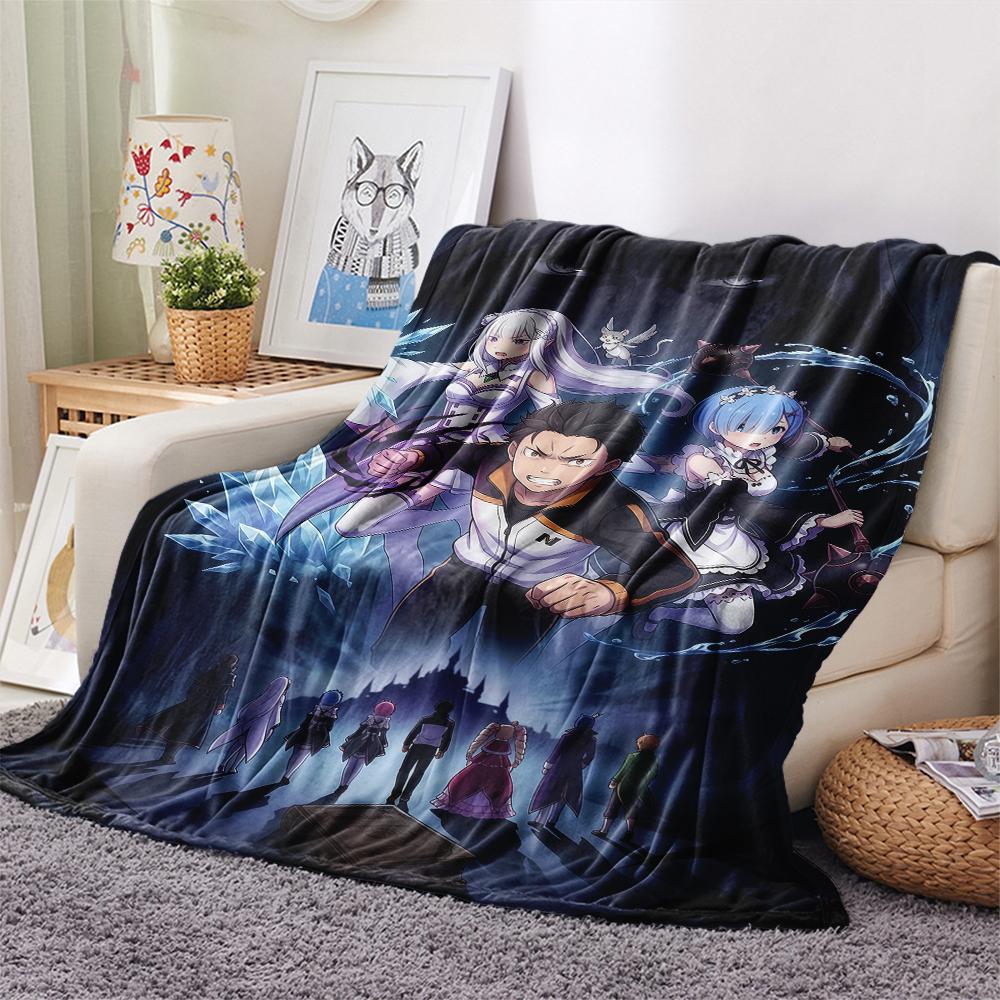 ReZero Starting Life in Another WorldPrint Flannel Blanket, High quality Comfortable for All Seasons, Home Decor, Warmth and Comfort