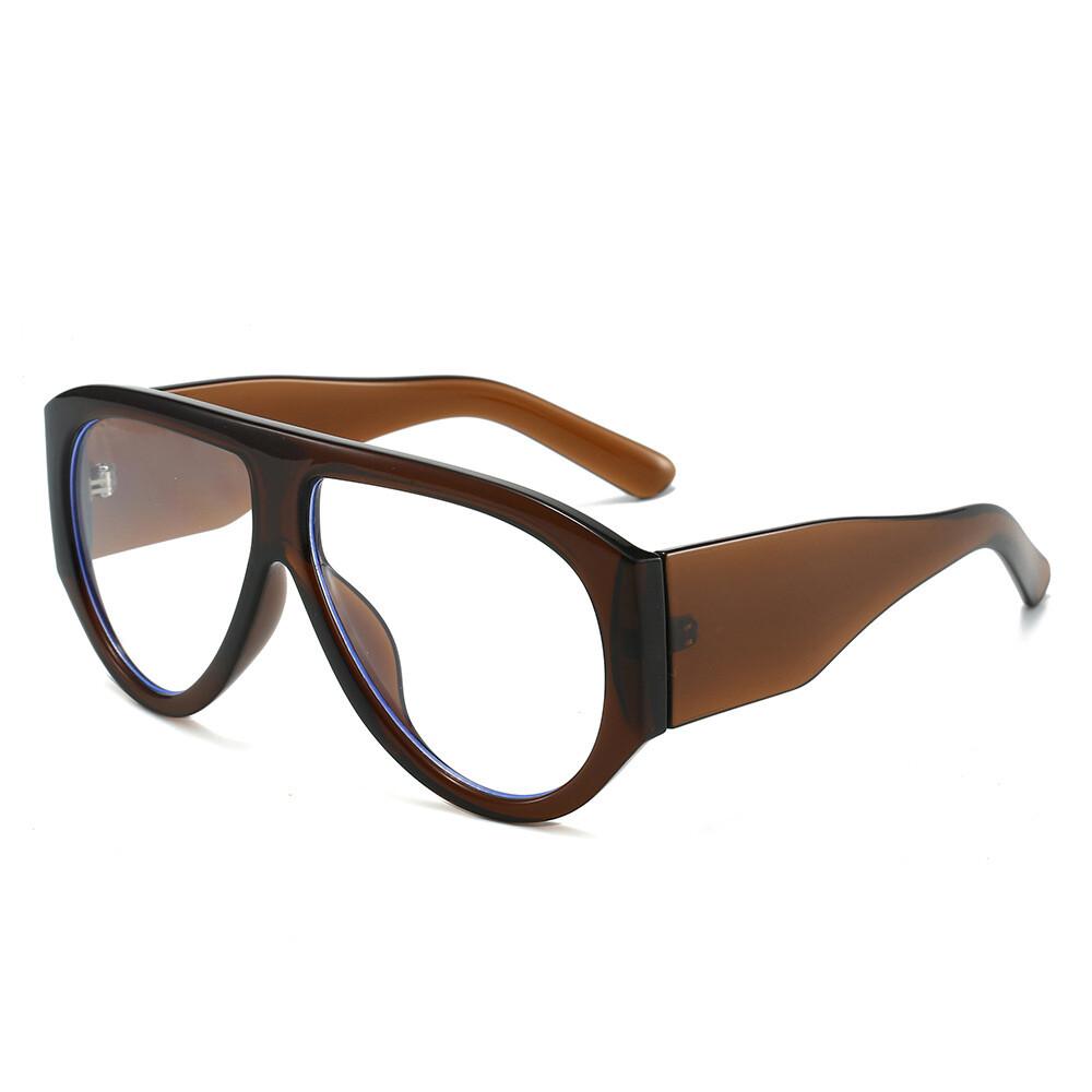 Blue Light Filter Prescription Myopia Glasses For Women Designer Oversized Pilot Luxury Eyewear
