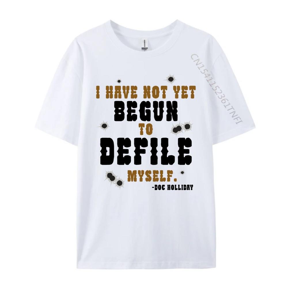 I Have Not Yet Begun To Defile Myself Doc Holliday Red And Black Graphic T Shirt Unisexs Clothing Deals T Shirts Chinese Style