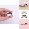 Unique Skull Head Plant Flower Series Alloy Brooch Pin For Halloween Decor