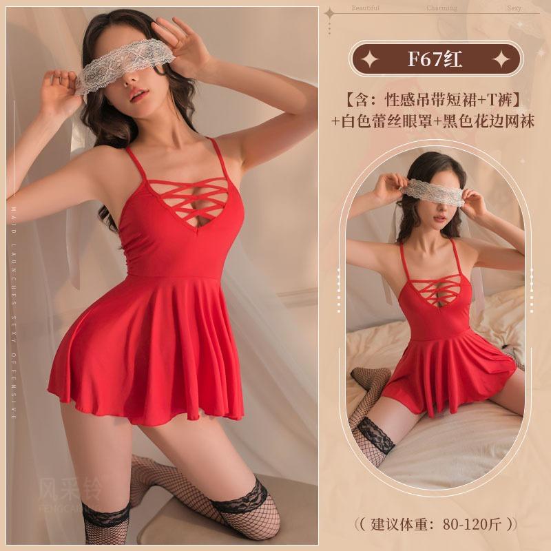 Style bell large size erotic underwear temptation bed sexy passion pure desire nightdress suspender skirt pajamas stimulate temptation