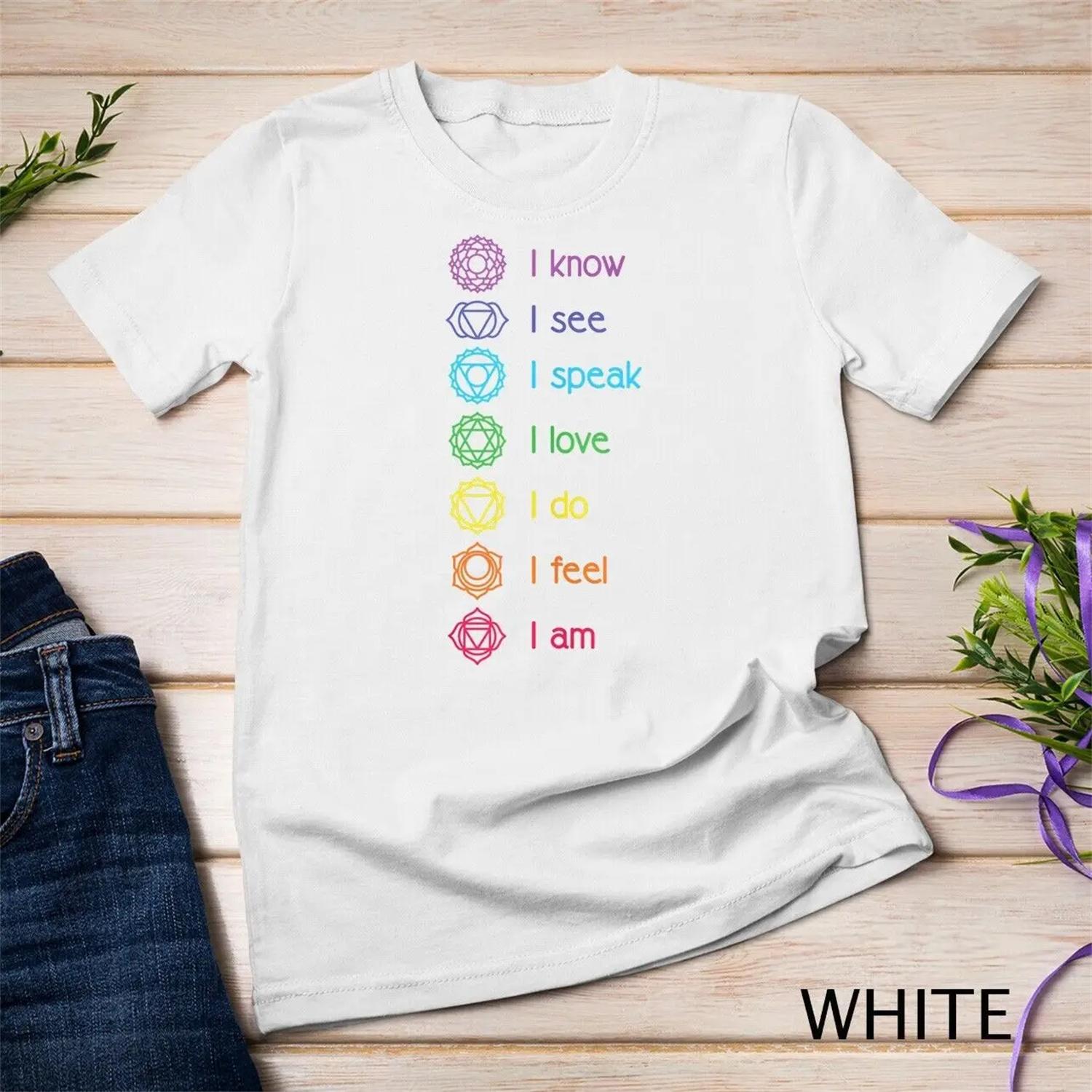 Chakra Alignment Yoga Meditation Spiritual T shirt S