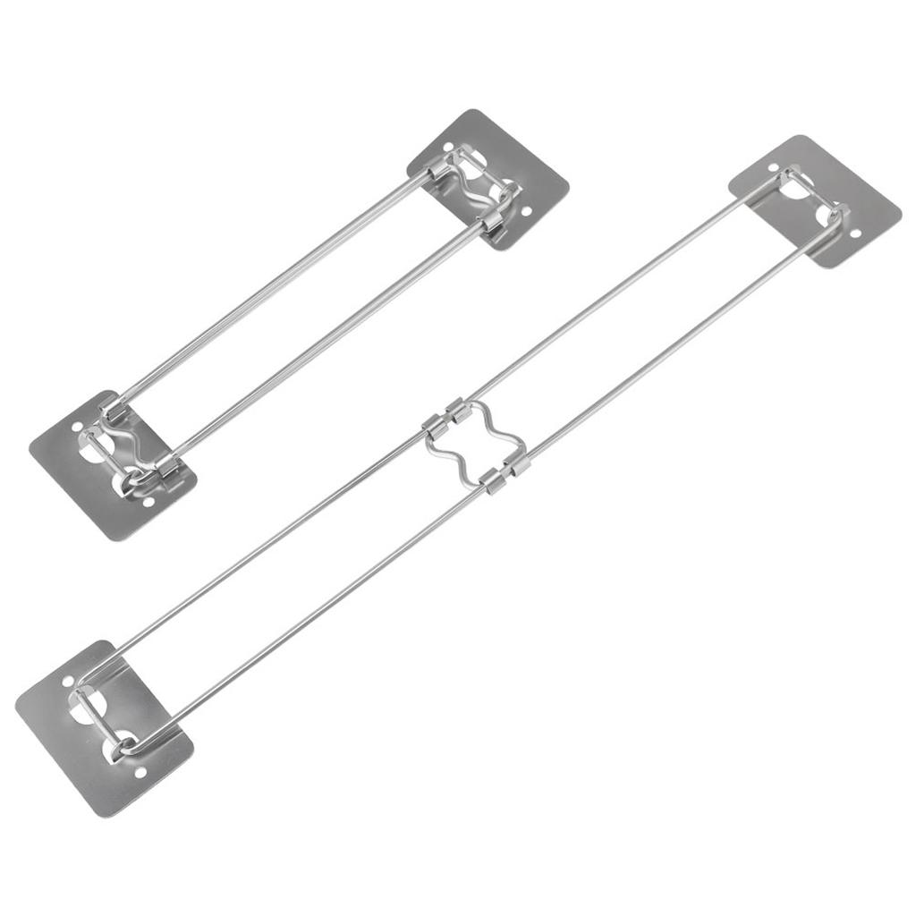 RV Shower Corner Storage Bar, Adjustable Stainless Steel Bathroom Corner Storage Bar for Camper