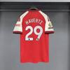 Mens Short Sleeve Football Jersey Premium Fan Edition Striped Design Arsenal Home Match Support