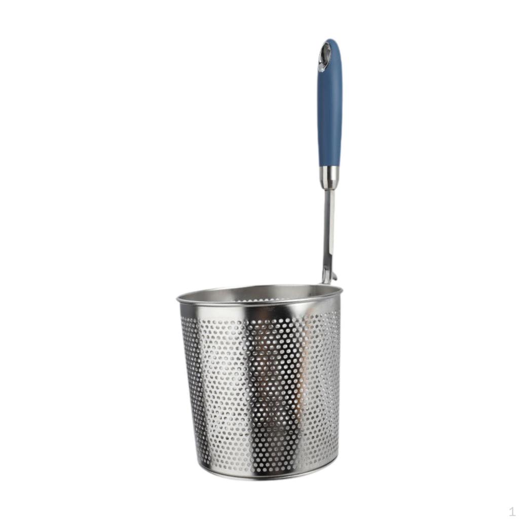 Noodles Strainer Kitchen Fine Sieve Spaghetti Spoon Mesh Deep Fryer Basket for Baking Barbecue