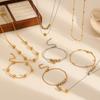 Minimalist Stainless Steel Jewelry Set With Geometric Shapes For Women And Men