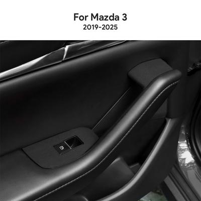 For Mazda 3 BP M3 Axela 2024 2025 Top Suede Trim LHD RHD Sticker Car Window Lift Panel Interior
